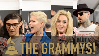 The 2017 GRAMMYs recap Halsey Katy Perry blink182 amp more [upl. by Aicat376]