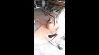 Home made Biomass Gasifier making gas from wood [upl. by Darooge]