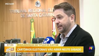 Cartórios abrem neste sábado para regularização do título do eleitor [upl. by Nraa]