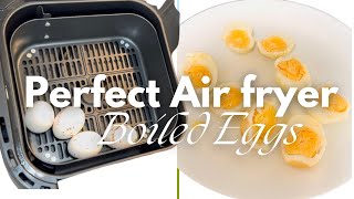 Air Fryer Hard Boiled Eggs Recipe  How To Cook Eggs In The Air Fryer [upl. by Hanzelin460]