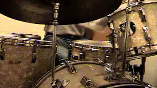 drum solo on vintage rogers drums [upl. by Anwahsed379]