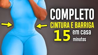 15 Min Para Perder Barriga e Afinar Cintura em 7 Dias 🔥 Treino Cardio Hiit Para Iniciantes [upl. by Oirifrop]