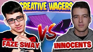 FAZE SWAY VS INNOCENT  1v1 Creative wagers for 2000 [upl. by Aisemaj]