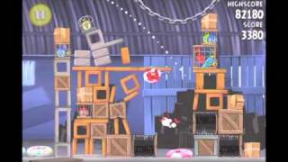 Angry Birds Rio Smugglers Den 114 3Star Walkthrough [upl. by Ellienad]