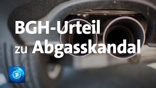 BGH verkündet erstes Urteil zum VWDieselskandal [upl. by Ltsyrk]