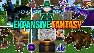 EXPANSIVE FANTASY ADDON para MINECRAFT PE 118 a 1182  EXPANSIVE FANTASY v20 BETA MINECRAFT PE [upl. by Erolyat]