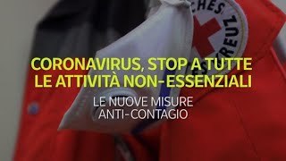 Coronavirus stop a tutte le attività non essenziali [upl. by Rennat345]