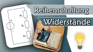 Reihenschaltung von Widerständen einfache Erklärung  Gleichstromtechnik 4 [upl. by Elauqsap]