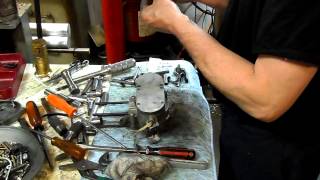 Freds 2 stroke motorized bicycle engine rebuild 2 Putting it back together [upl. by Ainud]