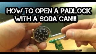 How to Pick a lock with a soda can 🔴 [upl. by Odraccir]