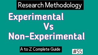 Difference Between Experimental and Nonexperimental Research [upl. by Ainna]