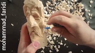 wood carving knife whittling woodcarving woodworking art [upl. by Naud]