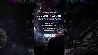 Decentraland Music Festival 2024 [upl. by Kifar444]