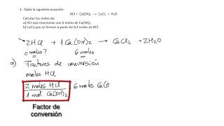 Reacciones Químicas con Factores de Conversión Ejercicio 1 [upl. by Stannfield733]