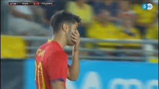 Marco Asensio vs Colombia Friendly 07062017 HD 1080i by Asensio20™ [upl. by Ttocserp700]