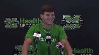 Marshall Football Players Weekly Interviews Week One Stony Brook [upl. by Releyks]