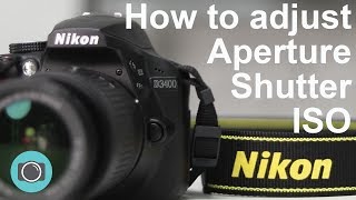 Nikon tips  how to adjust shutter aperture and ISO [upl. by Belter915]