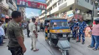 JaigaonPolice initiates strict action against illegal parking and encroachment of roads in Jaigaon [upl. by Buiron]