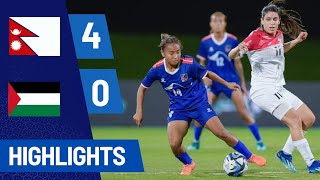 Nepal vs Palestine Extended Highlights  Waff Womens Championship 2024 [upl. by Harned]