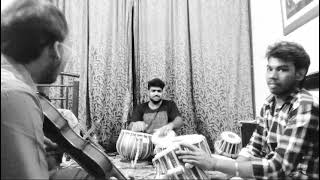 Jyotirmay Roychowdhury in practice modewith Gaurav Mukherjee violin amp student on Tabla Jeet Roy [upl. by Billen181]