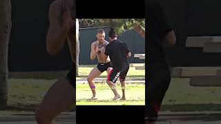 Conor McGregor training capoeira short artesmarciales capoeira [upl. by Ciredec]