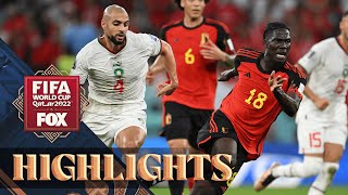 Belgium vs Morocco Highlights  2022 FIFA World Cup [upl. by Aivekahs]