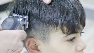 How to cut hair men hair cutting  hair tutorial stylist elnar [upl. by Marika]