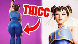 Chun Li Does NEW Chapter 5 Fortnite Family Guy Collab SUS Emote [upl. by Inga278]