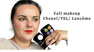 Fall makeup  Chanel les ombres Divination eyeshadow paletteYSL liquid blush Lancome brown mascara [upl. by Agnesse]