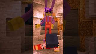 Minecraft but Im beating the game with Pomni and Jax 😂😱 minecraft [upl. by Yema]