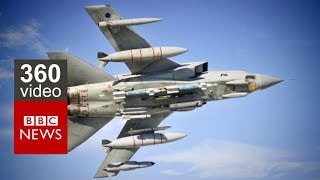 Taking to the skies in a RAF Tornado in 360 Video BBC News [upl. by Bannasch]