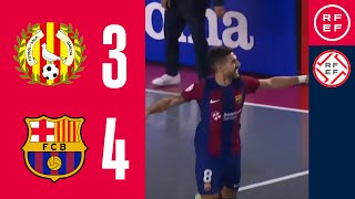 Resumen PrimeraDivisiónFS  Industrias Santa Coloma 3  4 Barça  Jornada 10 [upl. by Caye]