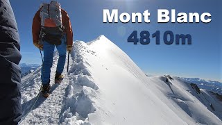 Mont Blanc 4810m  Goûter Route  August 2020 [upl. by Rolf]