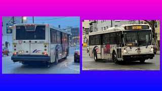 NJ Transit 10 BAYONNE JFK BLVD VIA PAMRAPO AVENUE NABI 41615 5253 [upl. by Vergil]