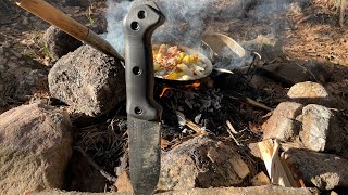 HMH 36 KABAR Becker BK2 American Survival Beast Outdoor knife review [upl. by Retxab562]