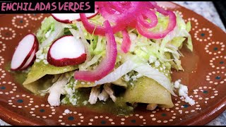 Como Hacer Deliciosas Enchiladas Verdes [upl. by Suilenrac]