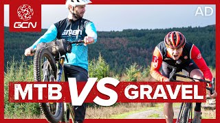 The Best Bike For An Adventure  Gravel Vs Mountain Bike Challenge [upl. by Magnum]