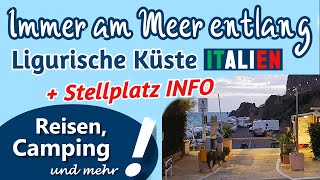 Entlang der ligurischen Küste  Genua bis Finale Ligure Stellplatz Info  ReiseVLOG 2 [upl. by Kerad709]