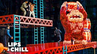 All Pixel Fight Scenes  Pixels Adam Sandler amp Kevin James [upl. by Swagerty]