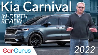 2022 Kia Carnival Review Minivans are cool  CarGurus [upl. by Kcirddet]