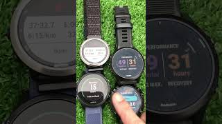 6 km Run Garmin Fenix 6 Pro vs Garmin Forerunner 945 vs Forerunner 935 vs Forerunner 645 music [upl. by Rusert]