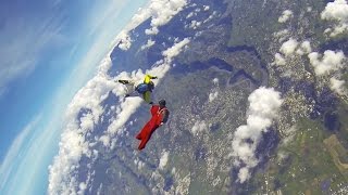 Friday Freakout Wingsuit Student Collides With Instructor [upl. by Ledif]