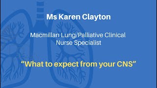 Ms Karen Clayton quotWhat to expect from your CNSquot [upl. by Edge]