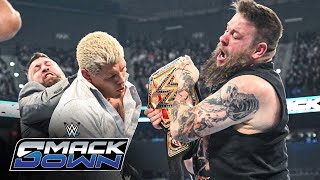 FULL SEGMENT Kevin Owens annihilates Cody Rhodes in a brawl SmackDown highlights Dec 13 2024 [upl. by Colline]