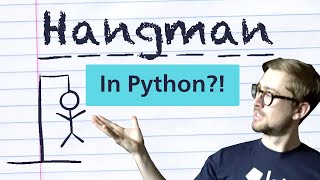 How to build HANGMAN with Python in 10 MINUTES [upl. by Ahseyd]