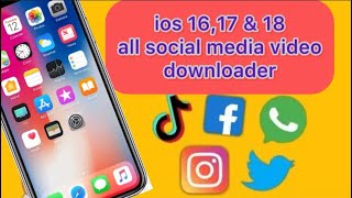 iphone all social media downloader shortcut [upl. by Sorips]