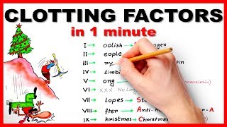 Clotting factors in 1 minute  Mnemonic series 6 [upl. by Yarazed]