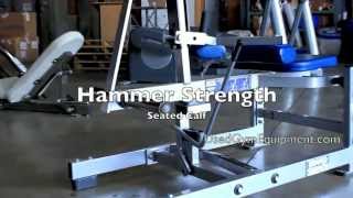 For Sale Used Hammer Strength Plate Loaded Seated Calf [upl. by Siroved142]