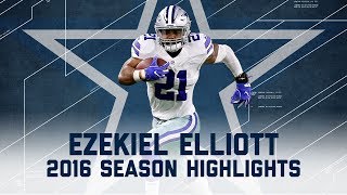 Ezekiel Elliotts Best Highlights from the 2016 Season  NFL [upl. by Mosnar304]