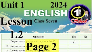 English Class 7 Unit 1 Lesson 12 Page 2 English Class 7 2024 Class 7 English new curriculum 2024 [upl. by Ecylla]